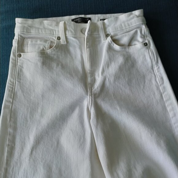 Banana Republic White Flare & Wide Leg Jeans - Picture 1 of 9